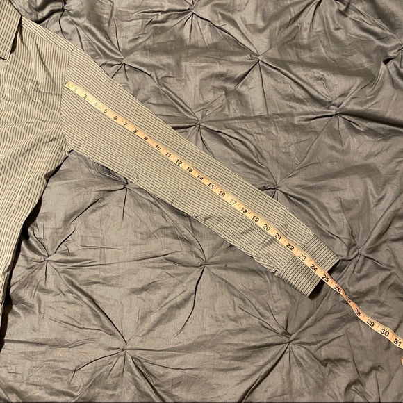 Express Striped Extra Slim Long Sleeve Shirt XS - Picture 6 of 12